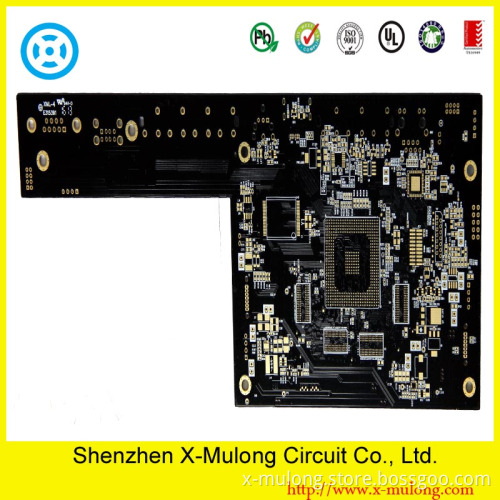 6 Layer Impedane Control PCB with Black Solder Mask